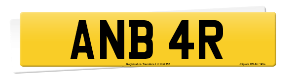 Registration number ANB 4R